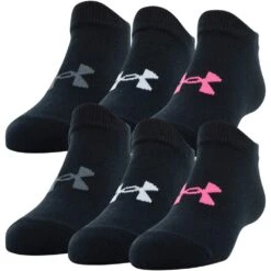 Kids Under Armour Essential No Show 6 Pack 11 Kids Under Armour Essential No Show 6 Pack -Smart Shoes World 1332984 006 052522141722