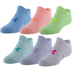 Kids Under Armour Essential No Show 6 Pack 12 Kids Under Armour Essential No Show 6 Pack -Smart Shoes World 1332984 673 102622222526