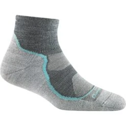 Women's Darn Tough Vermont Light Hiker Lightweight Cushion 1/4 Sock -Smart Shoes World 1987SLATE 102622232010