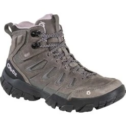 Women's Oboz Sawtooth X Mid B-dry Wide -Smart Shoes World 24002W CHA 052522065758