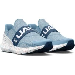 Kids Under Armour Surge 3 Slip Paintsplatter Grade -Smart Shoes World 3026867 400 90 071723203755