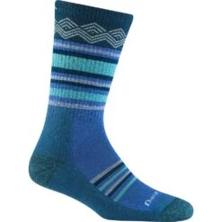 Women's Darn Tough Vermont Ryder Midweight Cushion Boot Sock -Smart Shoes World 5010DKTEAL 102622232102 1