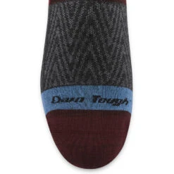 Men's Darn Tough Vermont Topless Zig Zag Nos 12 Men's Darn Tough Vermont Topless Zig Zag Nos -Smart Shoes World 6079BURGUNDY 5