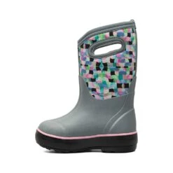 Kids Bogs Classic Ii Checkered Geo -Smart Shoes World 73076 052 3 050423032928