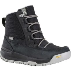 Women's Oboz Jourdaine Mid Insulated B-dry -Smart Shoes World 86502 BLK 072523185310 1